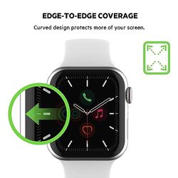 Belkin Glass Trueclear Curve Screen Protector for Apple Watch Se, Series 6/5/ 4, Alignment Tray for Installation, Edge to Edge Protection, Anti-Fingerprint, Water Resistant, 44 Mm