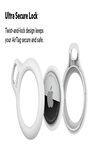 Belkin AirTag Case with Strap, Secure Holder Protective Cover for Air Tag with Scratch Resistance Accessory - White Colour (F8W974)