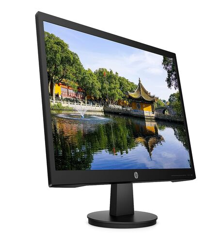 HP V22v 21.5" (54.6cm) LED 1921 x 1080 Pixels FHD Screen with 178 Degree Viewing Angles, 60Hz, Flicker Free, HDMI 1.4; VGA, 250 nits(450M4A6), V22v FHD Monitor, Black