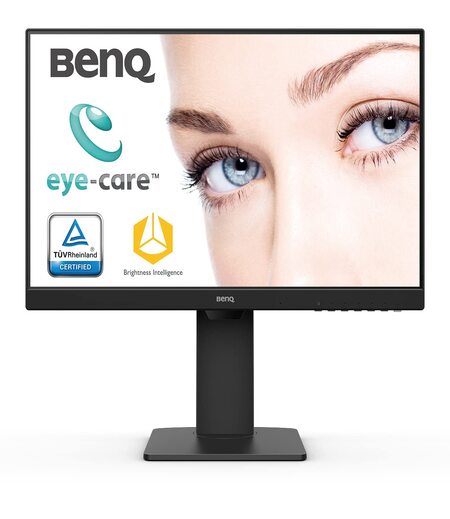 BenQ GW2485TC 24 inch (60 cm) IPS Full HD 75Hz Ultra-Slim Bezel Monitor with Height Adjustment, Eye Care, Brightness Intelligence, Speakers, USB-C (PD 60W), HDMI, DP, Coding Mode, Daisy Chain (Black)