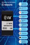 EVM 1TB SSD - 2.5 Inch SATA Solid-State Drive - Faster Boot-Up and Load Times with Read Speeds up to 550MB/s & Write Speeds up to 520MB/s - High-Performance Storage with 5 Year Warranty (EVM25/1TB)