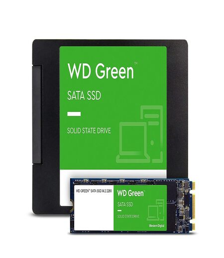 Western Digital WD Green 6.35 cm (2.5") SATA SSD, 550MB/s R, 3 Y Warranty, 1TB