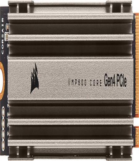 Corsair MP600 CORE 4TB M.2 NVMe PCIe x4 Gen4 SSD (Up to 4,950MB/sec Sequential Read & 3,950MB/sec Sequential Write Speeds, High-Speed Interface, 3D QLC NAND, Built-in Heatspreader) Aluminum