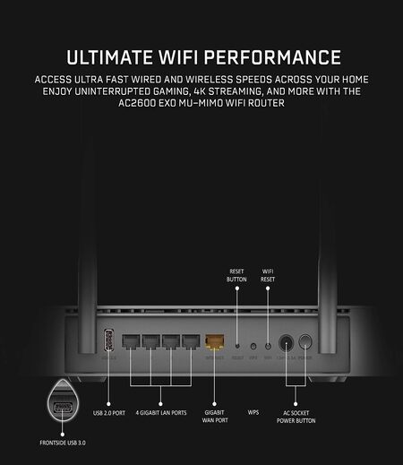 D-Link DIR 882 - AC2600 MU-MIMO Wi-Fi Router â€“ 4K Streaming and Gaming