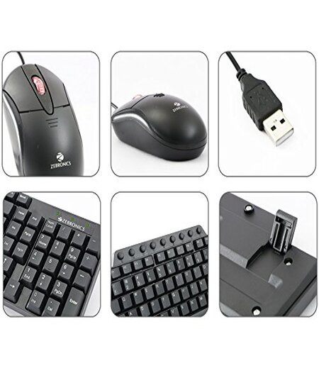 Zebronics Judwaa 555 USB Wired Keyboard and Mouse Set