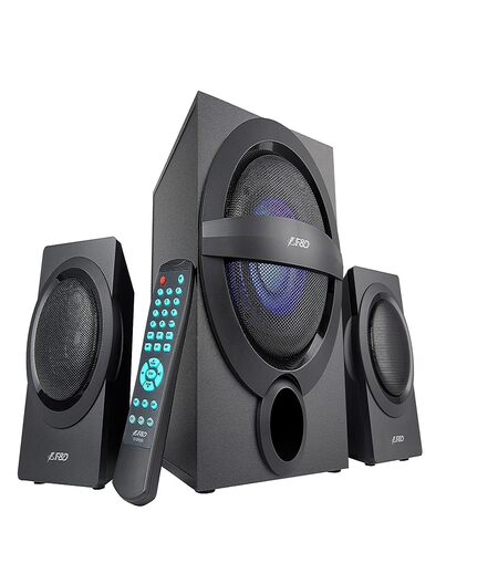 F&D A140X 74 W 2.1 Channel Bluetooth Multimedia Speakers with Subwoofer Satellite Speaker, Remote, Digital FM & USB (Black)