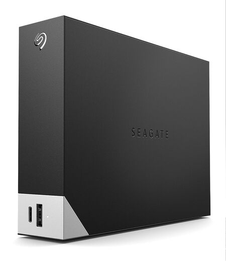 Seagate One Touch Hub 10TB Desktop External HDD – USB-C & USB 3.0 Port, with 3 yr Data Recovery Services, for Computer PC Laptop Mac, 4 Months Adobe Photography Plan (STLC10000400), Black