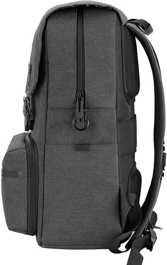 HP Millennial Backpack with Detachable Laptop Sleeve and Pouch (Ebony)-M000000000189 www.mysocially.com