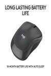 Logitech M240 Silent Bluetooth Mouse, Wireless, Compact, Portable, Smooth Tracking, 18-Month Battery, for Windows, macOS, ChromeOS, Compatible with PC, Mac, Laptop, Tablets - Graphite