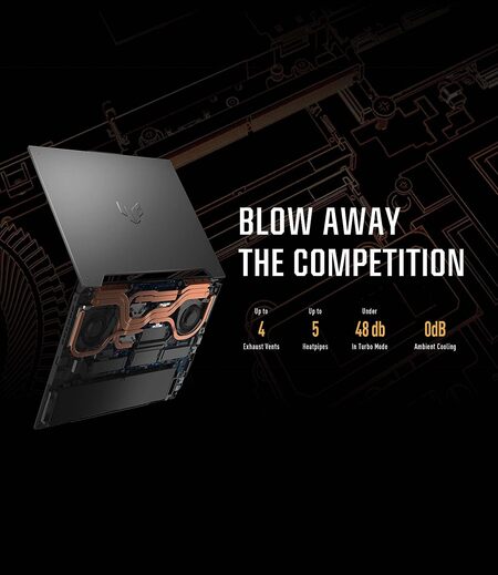 ASUS TUF Gaming A15 (2022), 15.6"(39.62 cms) FHD 165Hz, AMD Ryzen 7 6800H, RTX 3060 6GB Graphics, Gaming Laptop (16GB/TB SSD/90WHrs Battery/Windows 11/Office 2021/Gray/2.2 kg), FA577RM-HQ032WS