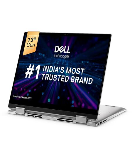 Dell Inspiron 7430 2in1 Touch Laptop, Intel i7-1355U/16GB/512GB SSD/14.0" FHD+ 16:10 Aspect Ratio, Comfortview,Active Pen/Backlit KB + FPR/Win 11 + MSO'21/McAfee 15 Months/Platinum Silver/1.58kg