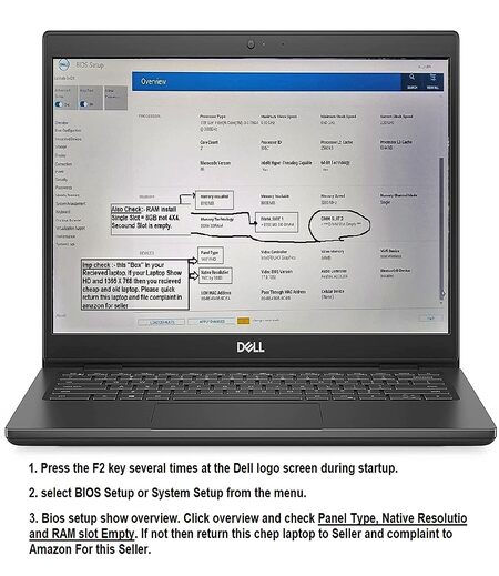 Dell New 14" Latitude 3420- i3 11th Gen || 8 GB || 512 GB SSD || 14" Full HD 1920 x 1080 Pixels || Ubuntu-Dos || 1 Year Onsite with ADP Warranty