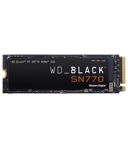 Western Digital WD Black SN770 NVMe 500GB, Upto 5000MB/s, 5Y Warranty, PCIe Gen 3 NVMe M.2 (2280), Gaming Storage, Internal Solid State Drive (SSD) (WDS500G3X0E)