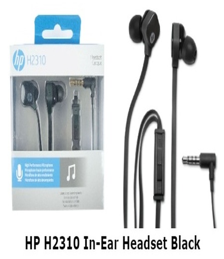 HP in-Ear H2310 Universal Headset with Mic and Volume Control (Black)
