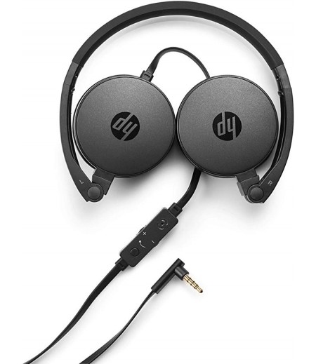 HP H3100 Stereo Headset with mic (Black)-M000000000212 www.mysocially.com