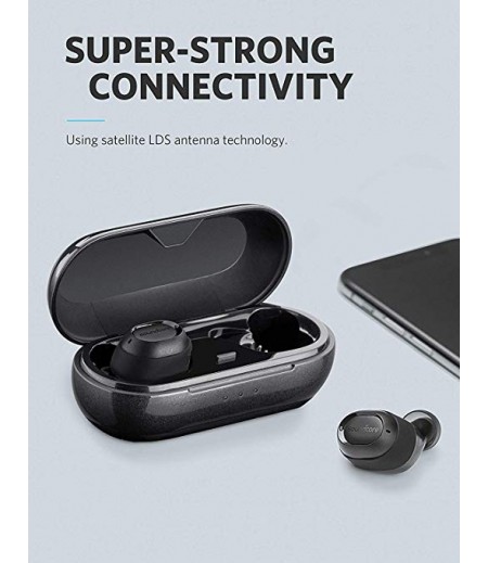 Soundcore Anker True-Wireless Earphones Liberty Lite with 12-Hour Playtime, Graphene-Enhanced Drivers, Microphone and Bluetooth 5-M000000000230 www.mysocially.com