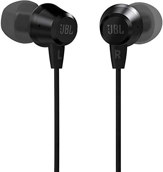 JBL C50HI in-Ear Headphones with Mic (Black)-M000000000233 www.mysocially.com