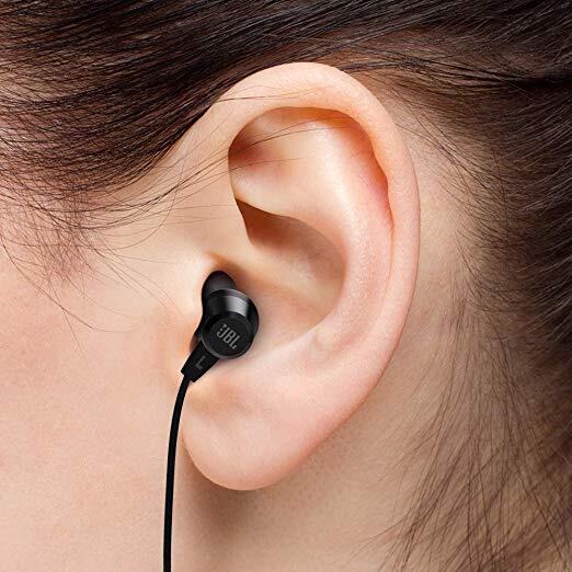 JBL C50HI in-Ear Headphones with Mic (Black)-M000000000233 www.mysocially.com