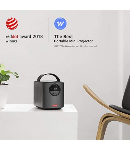 Nebula by Anker Mars II Portable Projector with 720p DLP Picture, Dual 10W Speakers, Android 7.1, 1 Second Auto-Focus, 30–150 in Screen, 4-Hour Playtime, Broad Connectivity, and Wireless Screen Cast-M000000000245 www.mysocially.com