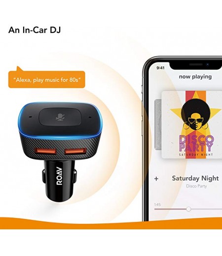 Roav Bolt, Google Assistant Enabled 2-Port USB Car Charger for Navigation, Hands-Free Calling, and Music. for Cars with Bluetooth/CarPlay/Android Auto/Aux-in/FM Reception-M000000000248 www.mysocially.com