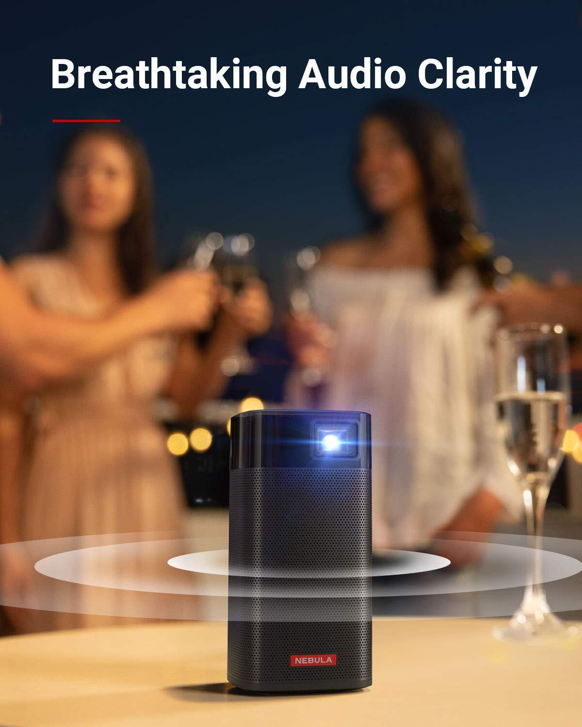 Anker Nebula Apollo, Wi-Fi Mini Projector, 200 ANSI Lumen Portable Projector, 6W Speaker, Movie Projector, 100 Inch Picture, 4-Hour Video Playtime, Outdoor Projector—Watch Anywhere-M000000000256 www.mysocially.com