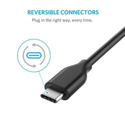 Anker Power Line AK-A8163011 USB-C to USB 3.0 Cable for Mac Book, Chrome Book Pixel, Nexus 5X, Nexus 6P, Nokia N1 Tablet, OnePlus 2