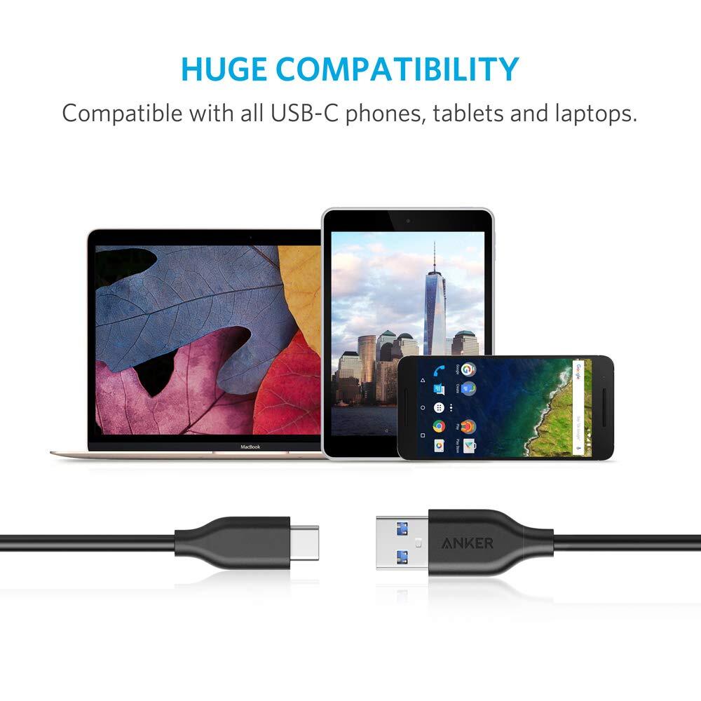 Anker Power Line AK-A8163011 USB-C to USB 3.0 Cable for Mac Book, Chrome Book Pixel, Nexus 5X, Nexus 6P, Nokia N1 Tablet, OnePlus 2-M000000000259 www.mysocially.com