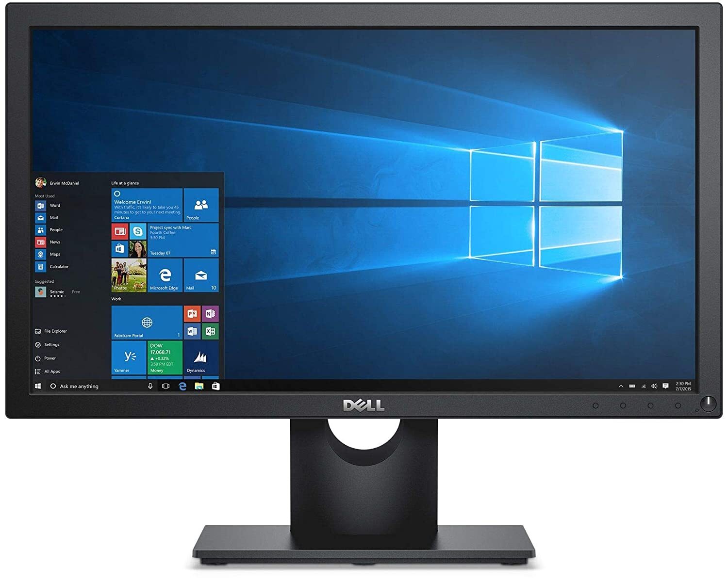 Dell Desktop OptiPlex 3070 Business MT with i3-9100, 4GB RAM, 1TB Hard drive, No DVD, DOS OS with LED Monitor 19.5" E2016H-M000000000343 www.mysocially.com
