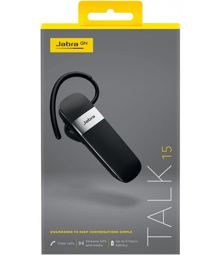 Jabra Talk 15 Bluetooth Headset for Hands-Free Calls with Clear Conversations and Ease of Use - Black-M000000000423 www.mysocially.com