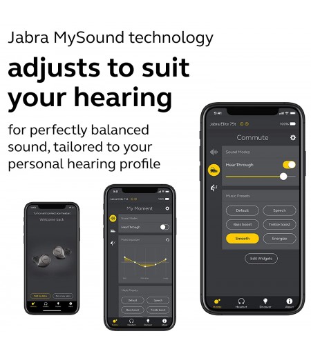 Jabra Elite Active 75t Earbuds, Alexa Enabled,  Compact, Waterproof, dust and sweat resistant, True Wireless Earbuds with Charging Case - Navy-M000000000430 www.mysocially.com