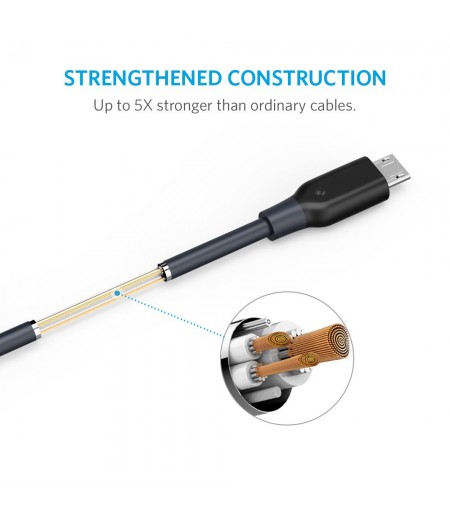 Anker Powerline 6-feet Micro USB Charging Cable for Android Smartphones-M000000000440 www.mysocially.com