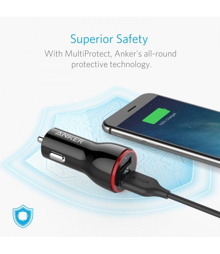 Anker PowerDrive AK-A2310011 Car Charger, in Black color-M000000000449 www.mysocially.com