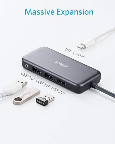 Anker USB C Hub, 4-in-1 USB C 1C3A, with 60W Power Delivery, 3 USB 3.0 Ports, for MacBook Pro 2016/2017/2018, Chromebook, XPS, and More-M000000000452 www.mysocially.com