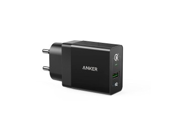 Anker PowerPort+ QC 3.0 (MI-Certified) USB Wall Charger for Galaxy S7/S6/Edge/Plus, Note 5/4, LG G4, HTC One A9/M9, Nexus 6, iPhone, iPad and More with 18 Months Warranty (Black)