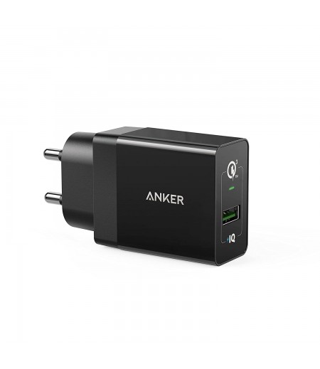 Anker PowerPort+ QC 3.0 (MI-Certified) USB Wall Charger for Galaxy S7/S6/Edge/Plus, Note 5/4, LG G4, HTC One A9/M9, Nexus 6, iPhone, iPad and More with 18 Months Warranty (Black)
