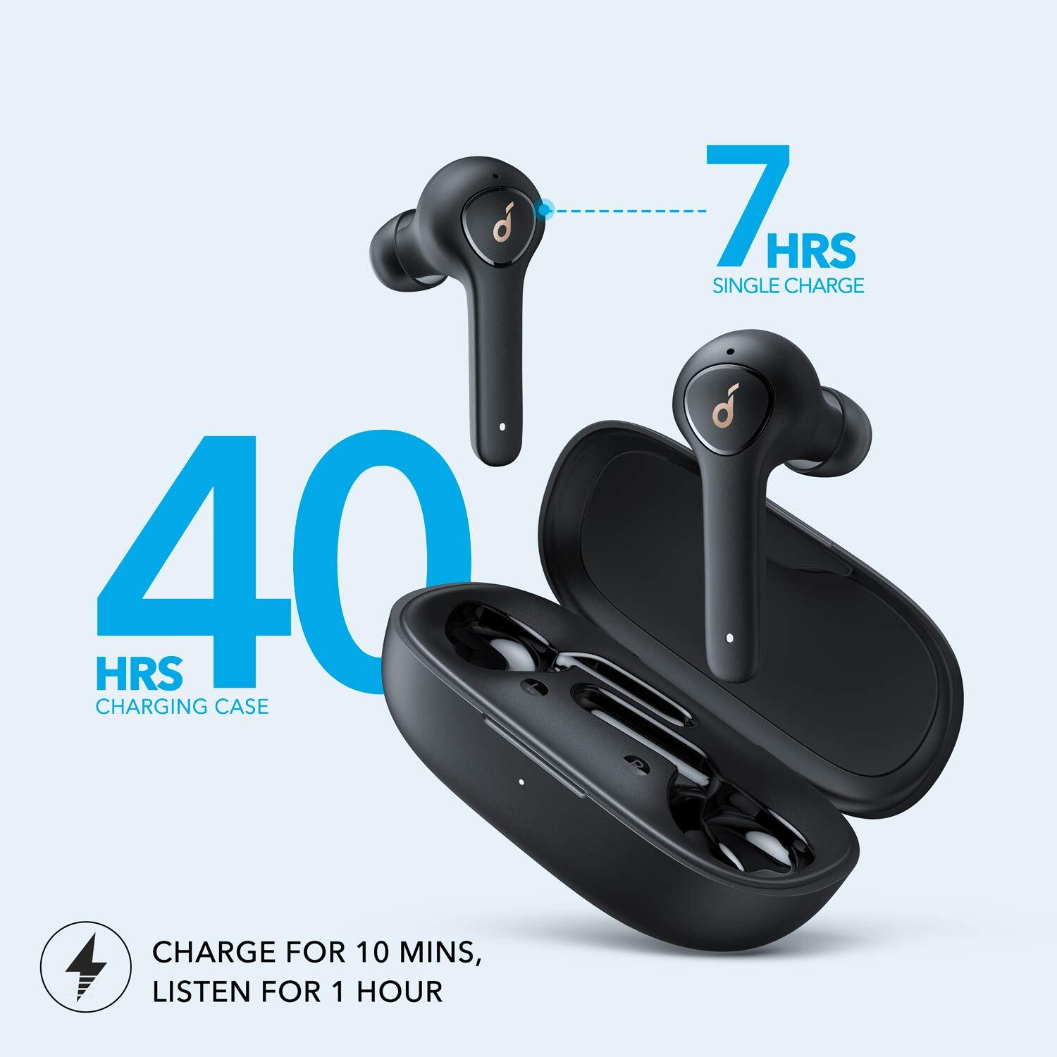 Soundcore Anker Life P2 Wireless Earbuds with 4 Microphones, cVc 8.0 Noise Reduction, Graphene Drivers for Clear Sound, USB C, Waterproof, Wireless Earphones-M000000000465 www.mysocially.com