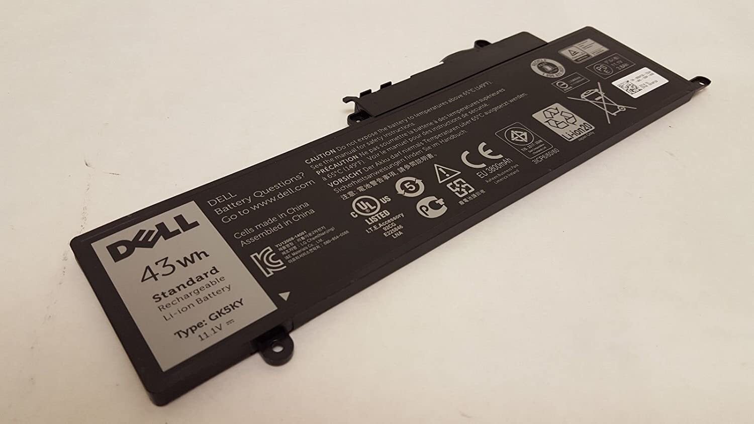 Dell Easyget Laptop Battery 0WF28 GK5KY 11.1V 43Wh for Inspiron P20T 11-3147 Series and 13 7347 Laptop 4K8YH 00WF28 04K8YH-M000000000473 www.mysocially.com
