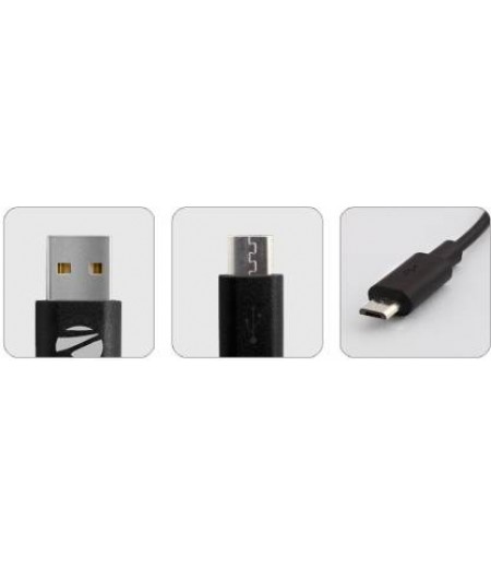 Zebronics UMC100 1 m Micro USB Cable  (Compatible with All Smartphones, Tablets and MP3 player, Black, One Cable)-M000000000474 www.mysocially.com