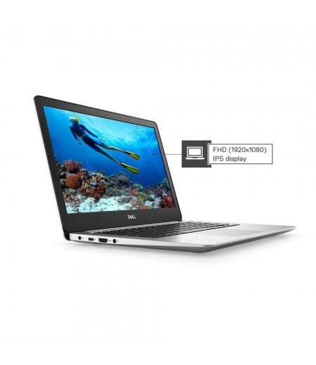 Dell Inspiron 5370 13.3-inch FHD Laptop (Core i7-8550U/8GB/256GB/Windows 10 + MS Office/2GB Graphics/Silver)-M000000000509 www.mysocially.com