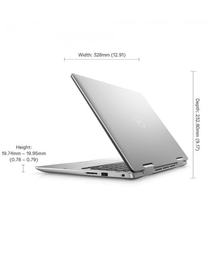 DELL Inspiron 5491 2in1 Touchscreen 14-inch Laptop (10th Gen i3-10110U/4GB/256GB SSD/Windows 10 + MS Office/Integrated Graphics), Platinum Silver-M000000000511 www.mysocially.com