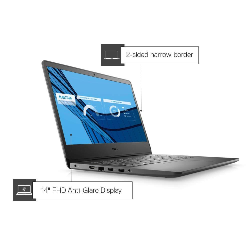 Dell Vostro 3401 14inch FHD AG Display Laptop (10th gen i3-1005G1 / 4GB / 256GB SSD / Integrated Graphics / 1 yr NBD Warranty/ Win 10 + MS Office H&S 2019 / Black)-M000000000520 www.mysocially.com
