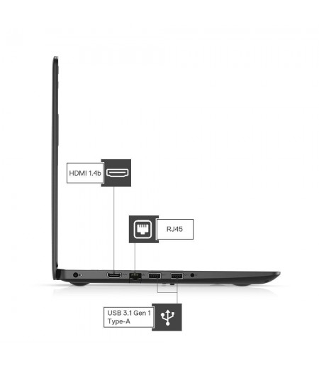 Dell Vostro 3405 14inch HD AG Laptop (Ryzen-3 3250U / 4 GB / 1TB / Vega Graphics / 1 Yr NBD / Win 10 + MS Office H&S 2019) Black