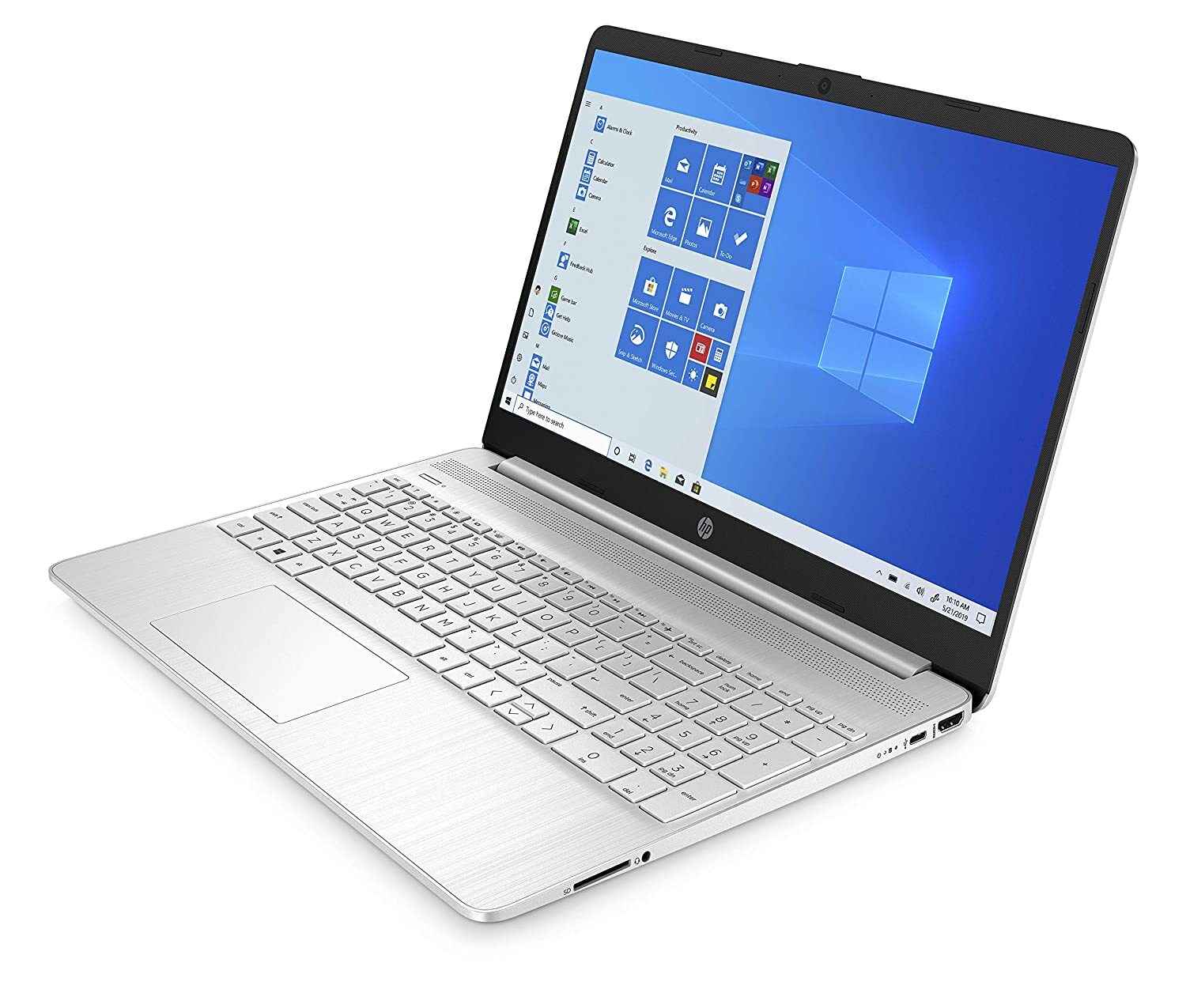 HP 10th Gen Intel Core i3 15.6-inch Laptop (i3-1005G1/4GB/512GB SSD/Windows 10 Home/MS Office/Natural Silver/1.77kg)-M000000000526 www.mysocially.com