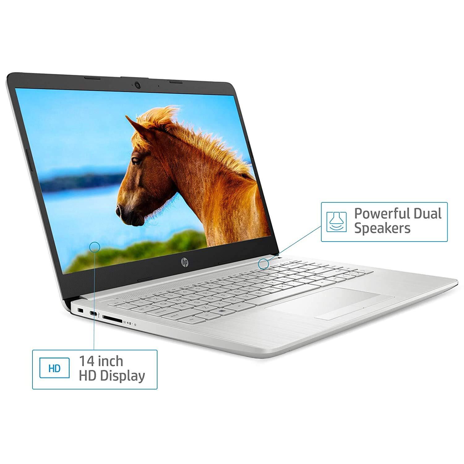 HP 14s cf3006tu 14-inch Laptop (Core i3-1005G1/4GB/1TB HDD/Windows 10 Home/Intel UHD Graphics), Natural Silver-M000000000527 www.mysocially.com