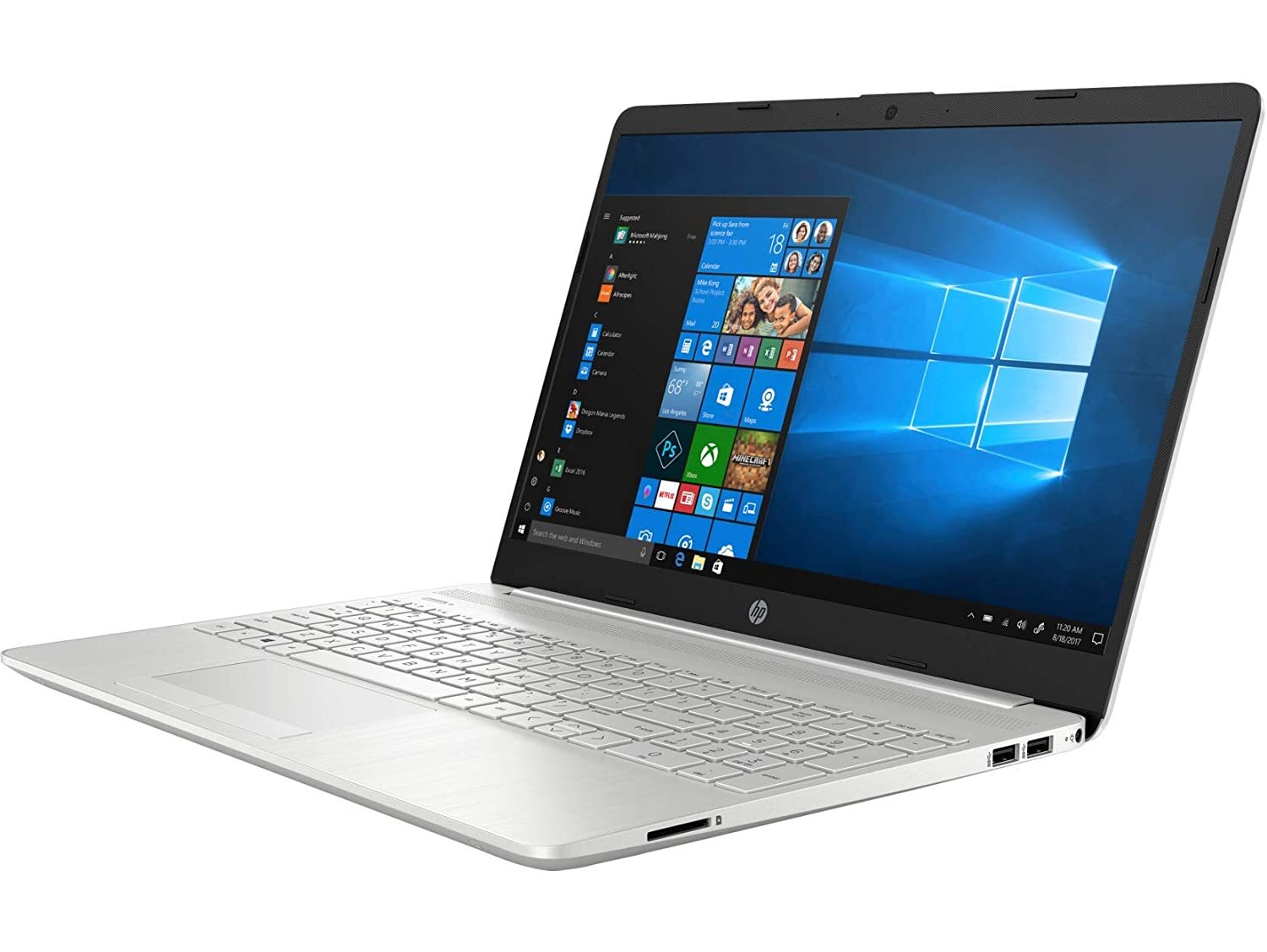 HP 15 10th Gen Core i5 15.6-inch FHD Laptop (i5-10210U/8GB/1TB HDD + 256GB SSD/Win 10/MS Office/2GB NVIDIA GeForce MX130 Graphics/Natural Silver/1.74kg)-M000000000529 www.mysocially.com