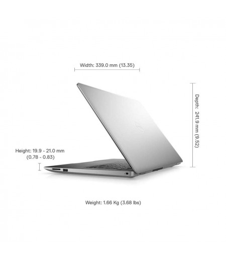 DELL Inspiron 3493 14-inch HD Thin & Light Laptop (10th Gen i3-1005G1/4GB/1TB HDD/Win 10 + MS Office/Intel HD Graphics/Silver) D560193WIN9SE-M000000000533 www.mysocially.com