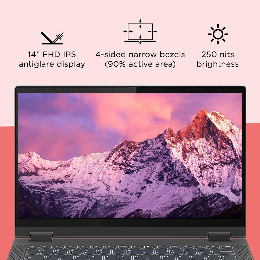 Lenovo IdeaPad Flex 5i 10th Gen Intel Core i3 14 inch Full HD IPS 2-in-1 Convertible Laptop (4GB/256GB SSD/Windows 10/MS Office 2019/Graphite Grey/1.5Kg), 81X10083IN-M000000000534 www.mysocially.com