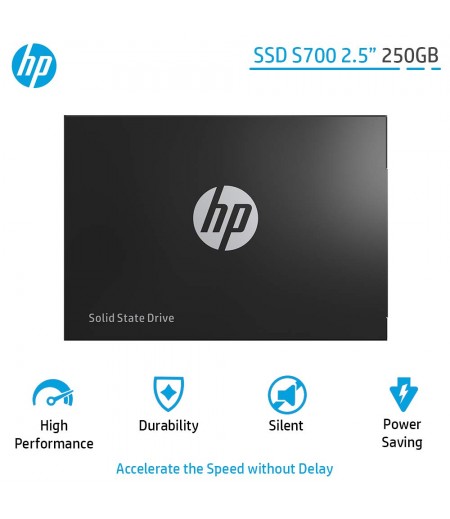 HP SSD S700 2.5 Inch 250GB SATA III 3D NAND Internal Solid State Drive (2DP98AA)-M000000000589 www.mysocially.com