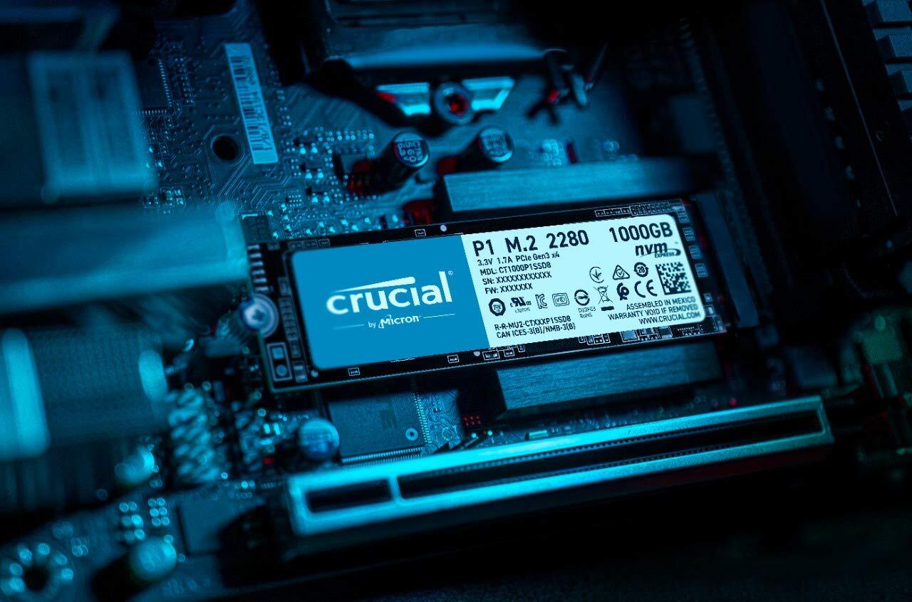 Crucial P1 1TB 3D NAND NVMe PCIe M.2 SSD - CT1000P1SSD8-M000000000595 www.mysocially.com