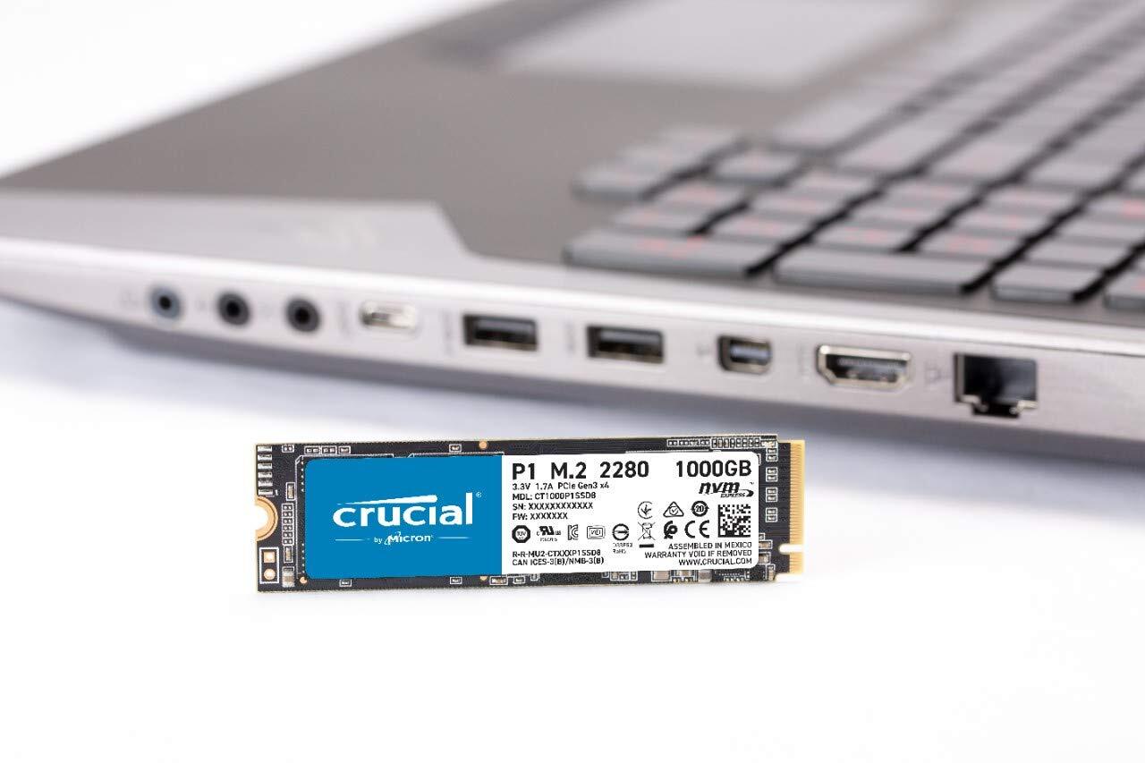 CRUCIAL P1 500GB 3D NAND NVMe PCIe M.2 SSD (CT500P1SSD8)-M000000000597 www.mysocially.com